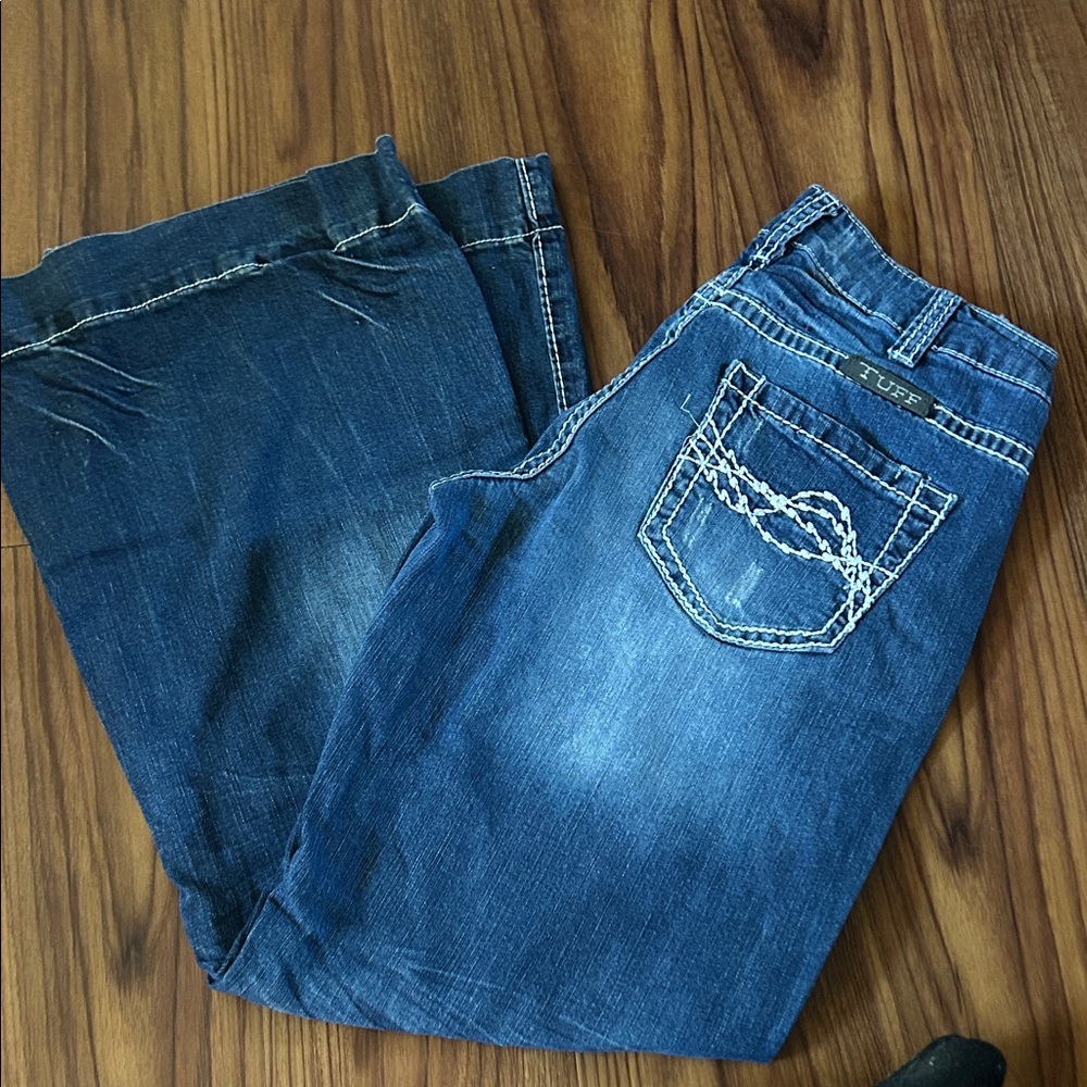 Cowgirl Tuff Dark Blue Boot Cut Jeans